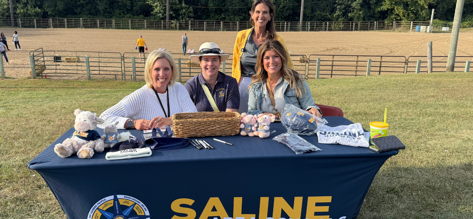 Staff at a Fair Table