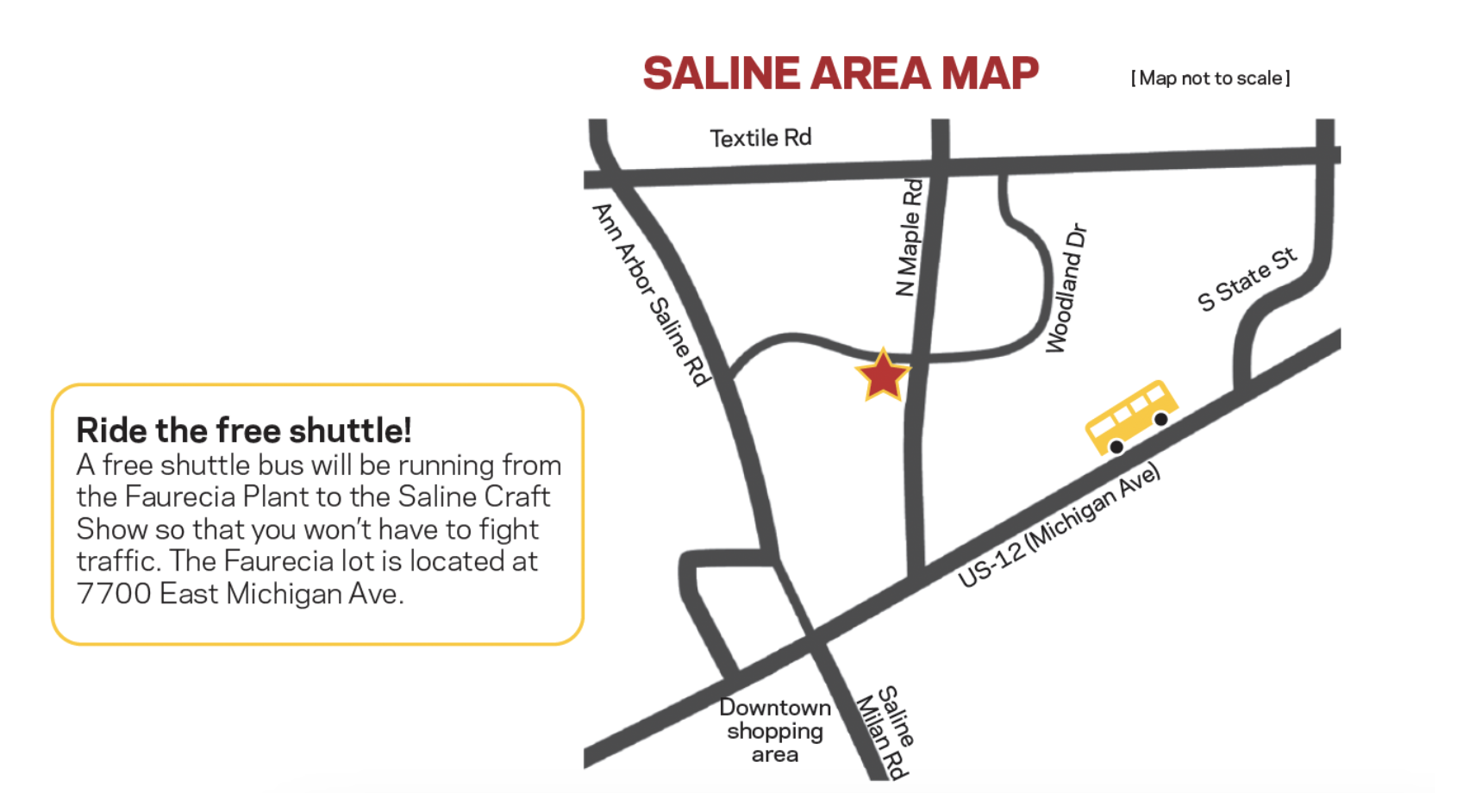 Craft Show Location Map