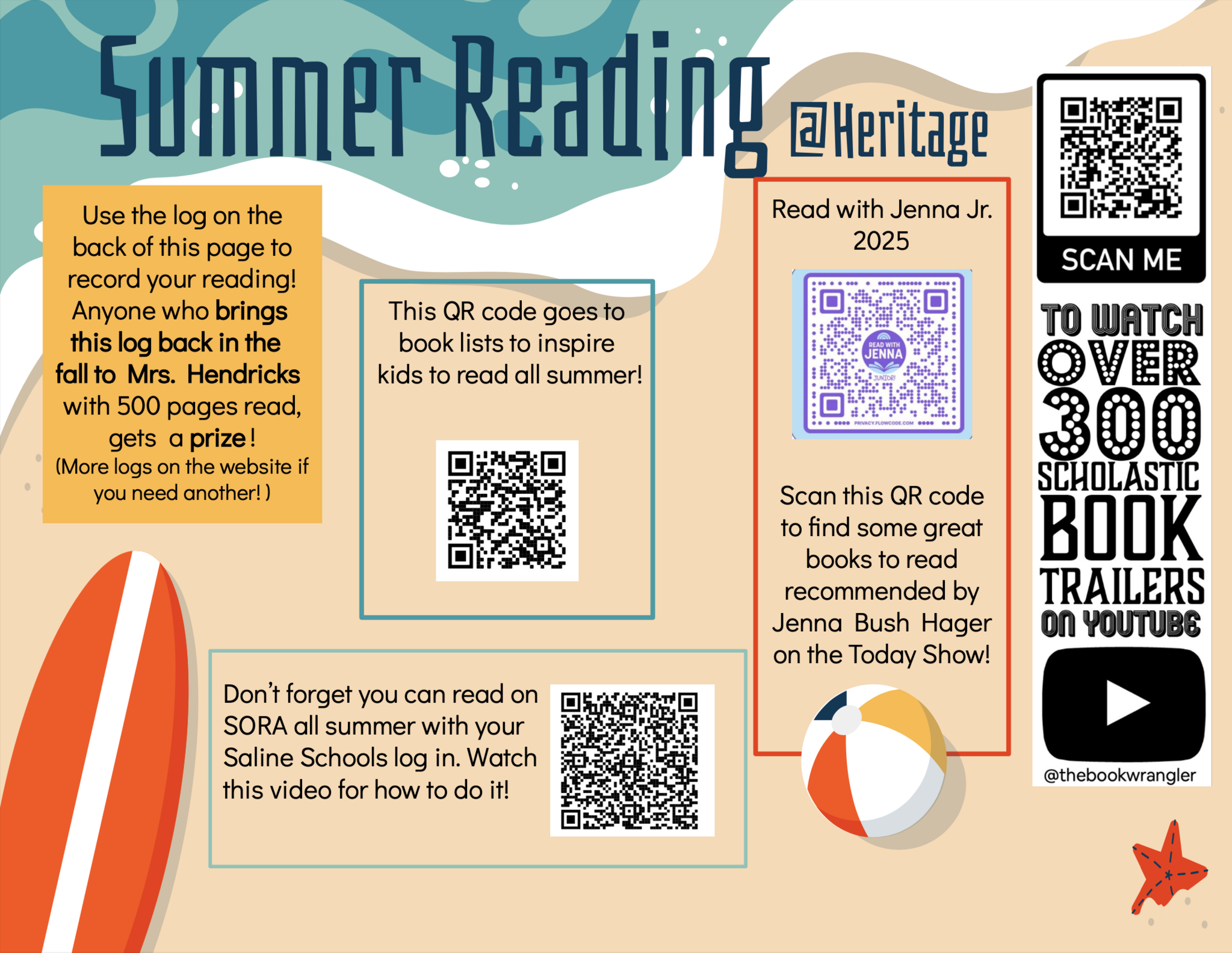 Summer reading log