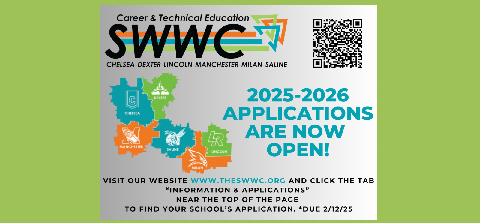 SWWC Applications Now Open! Visit the "Information and Applications" tab for more information.